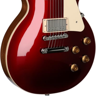 Gibson Les Paul Standard 50s Custom Color Electric Guitar, Plain Top (with Case), Sparkling Burgundy image 3