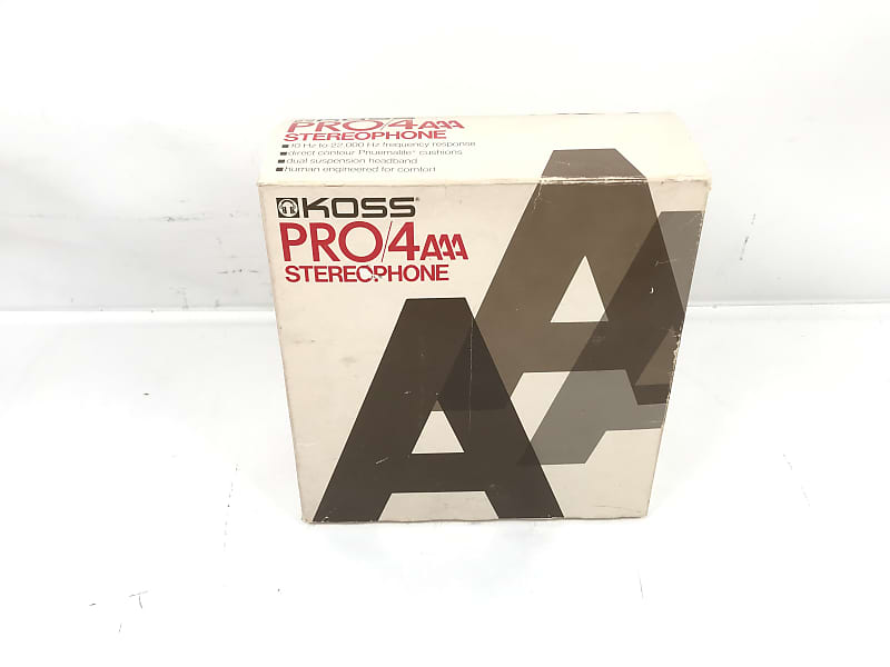 Vintage KOSS Pro 4AAA Audiophile Studio Headphones  			