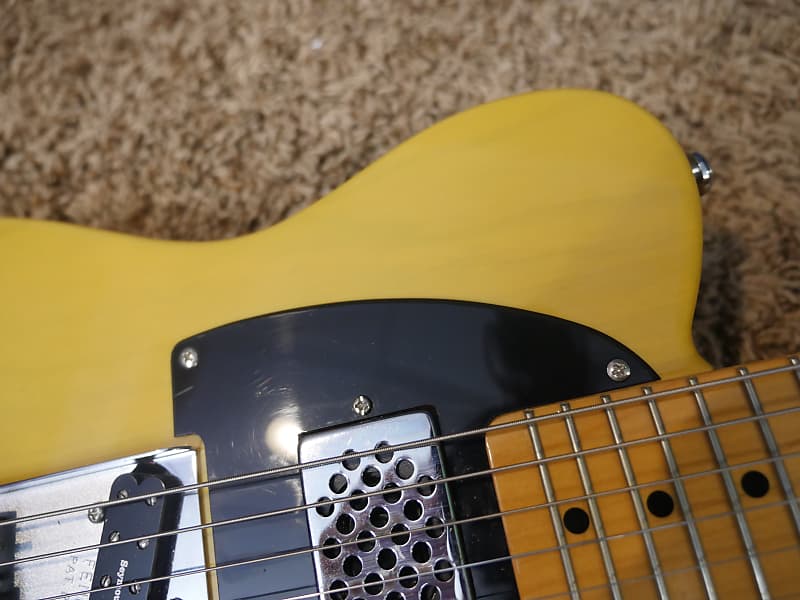 Grass Roots by ESP Mini T-Style Travel Guitar w/ Fender Gig