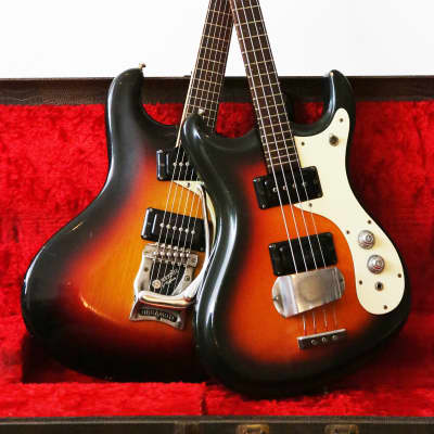 1966 Mosrite Short Scale Bass Prototype Vintage Rare Mk V Ventures Body 1-Of-A-Kind Custom 25” Scale Length Electric Bass Guitar w/ OHSC image 2