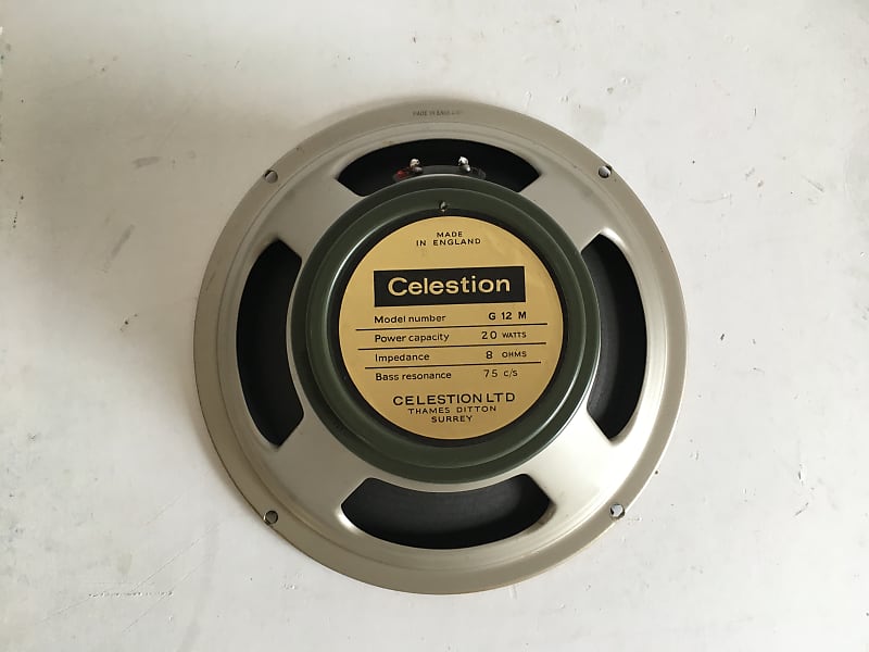 Celestion G12M 20 Watt 1967 Greenback Pre Rola | Reverb Canada