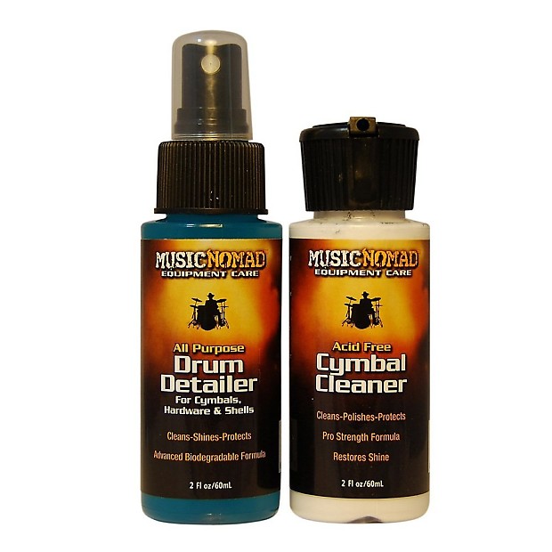 Music Nomad MN117 Drum Detailer/Cymbal Cleaner Combo Pack - 2oz image 1