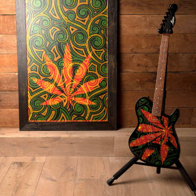 Lipe Guitars Sativa with Painting - Pamelina H Collection for sale