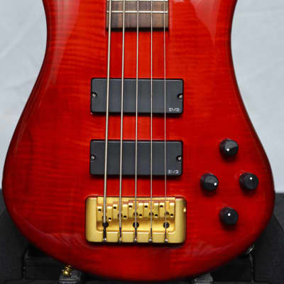 Spector NS-5CR - Red Flame Maple W/ Original Hard Case for sale