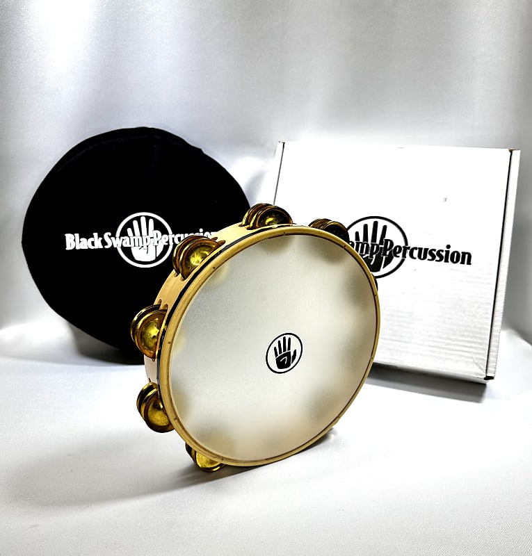 Black Swamp Percussion TDOV Brass Overture Series Tambourine Reverb
