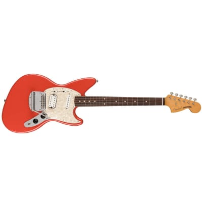 Fender Kurt Cobain Jag-Stang Electric Guitar Rosewood FB Fiesta Red - MIM 0141030340 image 1