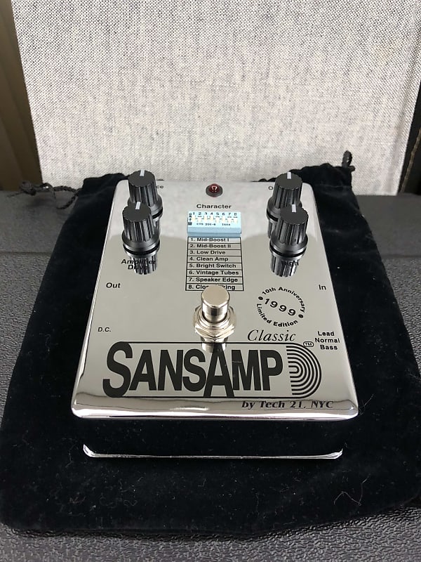 Tech 21 Tech21 SansAmp Classic 10th Anniversary Limited Edition(Signed)  1999 - Chrome