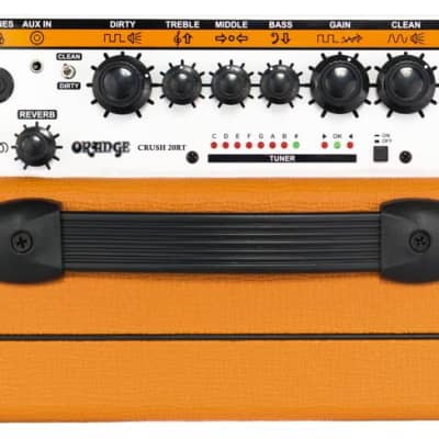 Orange CRUSH 20RT 20W Twin Channel Guitar Amplifier Combo with Reverb & Tuner 1x8 Speaker image 7