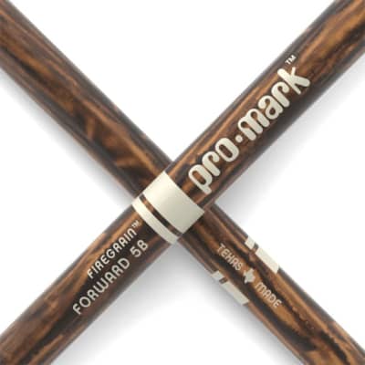 Promark TX5BW-FG Classic 5B FireGrain Drumsticks Heat-Tempered Hickory image 2