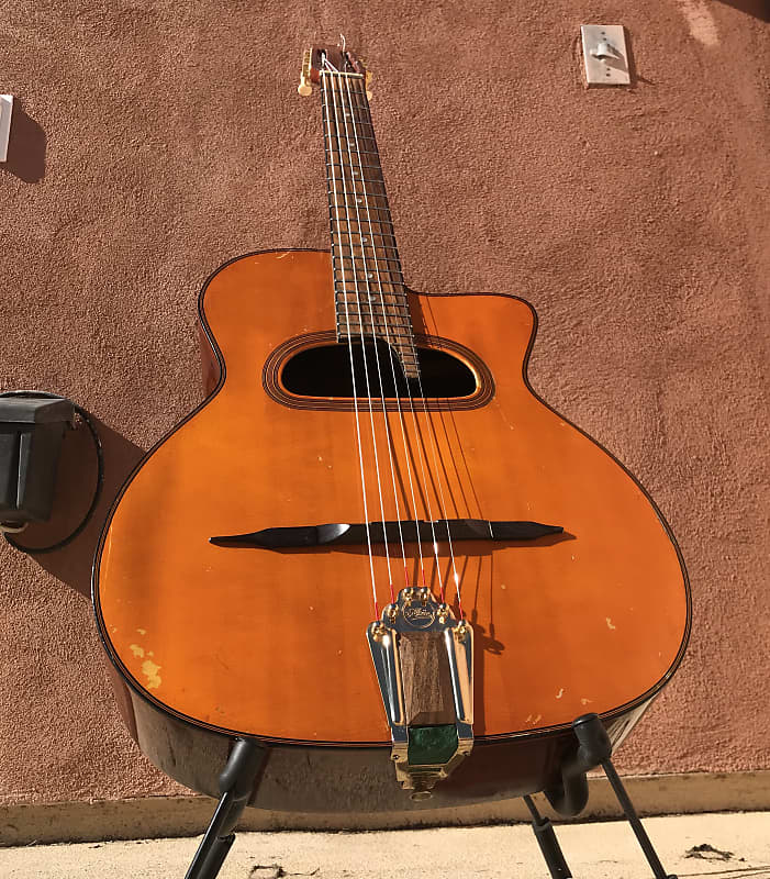 1991 Aria MM-10 D-hole Gypsy Jazz Guitar Grande Bouche