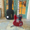 Epiphone SG Electric Guitar in Cherry Red with Epiphone Hard Case