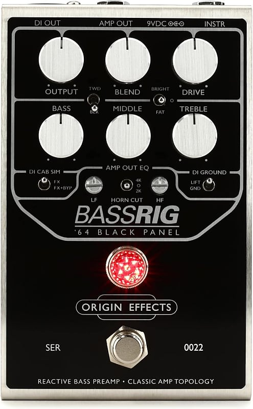 Origin Effects BASSRIG '64 Black Panel