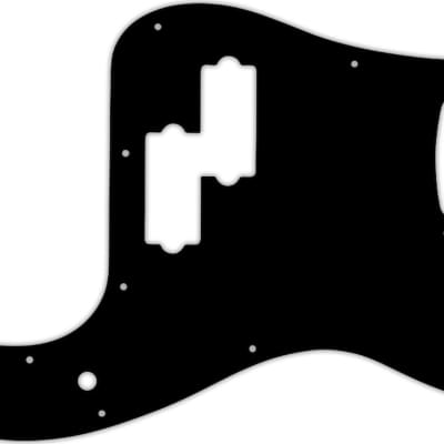 WD Custom Pickguard For Fender Made In Mexico Standard Precision Bass #29 Matte Black