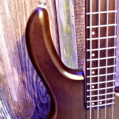 Cort Action PJ OPW 4-String Bass Open Pore Walnut image 12