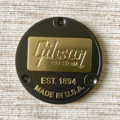 Gibson Les Paul Custom Shop '59 Bullion Toggle Switch Cover Back Plate Badge “EST 1894"~R7 R8 R9 R0 image 4