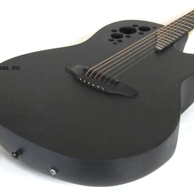 Ovation Elite Acoustic/Electric Guitar - Black Solid Spruce image 3