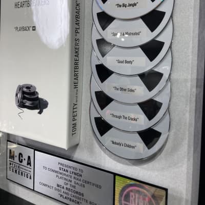 Stan Lynch Tom Petty and The Heartbreakers, RIAA, "Playback" Box Set, Platinum Record (#34) image 4