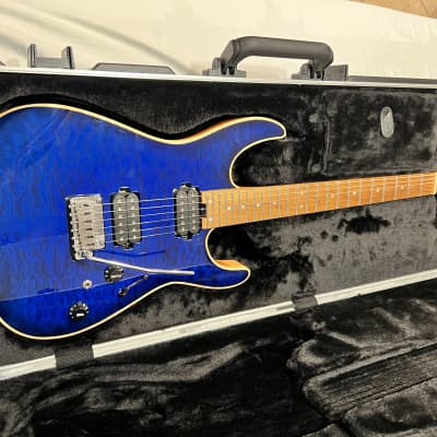 Charvel Guitar USA Select DK24 HH QM 2019 - Blue Burst image 3