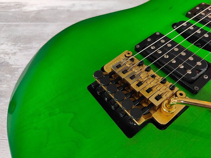 1996 Greco Japan GP-900DT HSH Superstrat w/Floyd Rose (Kermit Green  Refinish) | Reverb UK