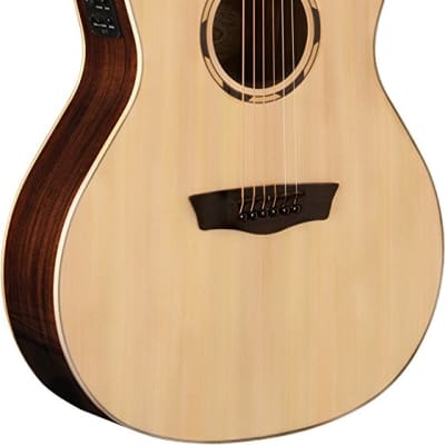Washburn Woodline WLO20SCE Orchestra Cutaway Acoustic-Electric Guitar - Natural image 4