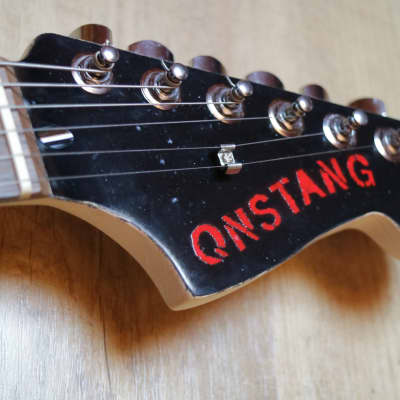 Custom Squier Jazzmaster Skullcat Guitars Qnstang No Control Punkrock Stencil image 4