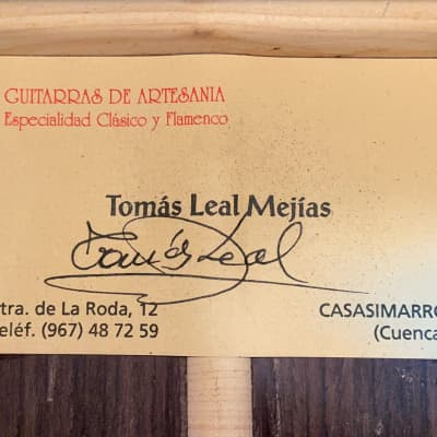 Tomas Leal "negra" - great handmade Spanish guitar with excellent sound quality - affordable price + video! image 13