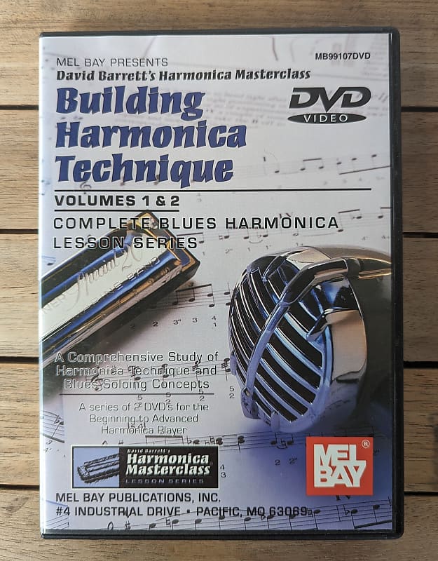 DVD: David Barrett's Harmonica Masterclass - Building Harmonica Technique, Series 2, Vol. 1 & 2, (2 hours, 27 min.) image 1