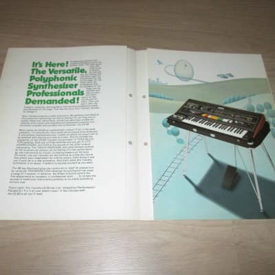 Yamaha CS-50 Brochure – 1975 - Original Vintage Synthesizer Catalog image 2