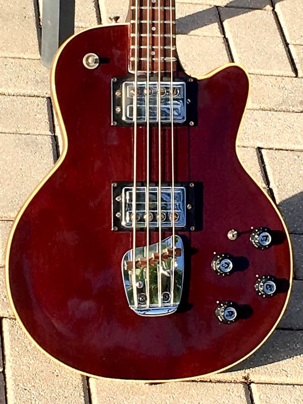 Guild M-85 II Bass  1971 See-thru Red image 1