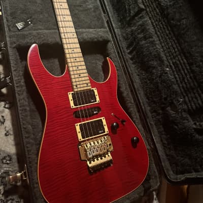 Ibanez Ex3700 1990-1993 - Red flame top*Rare* image 1