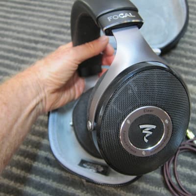 Ex Focal Elear Headphones, Upgraded 4.5' Cables/Adapter, Ex Condition, Ex Sound, Comfortable, Superb image 3