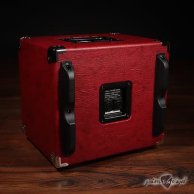 Phil Jones Bass C4 Compact 4x5” 400W 8-ohm Speaker Cabinet w/ Cover - Red image 4