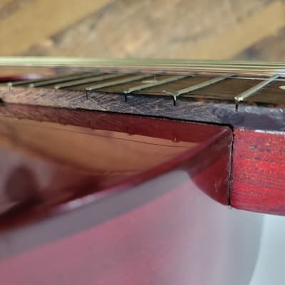 Eko Concert Acoustic Luthier Project rare model Cherry with white gaurd image 15