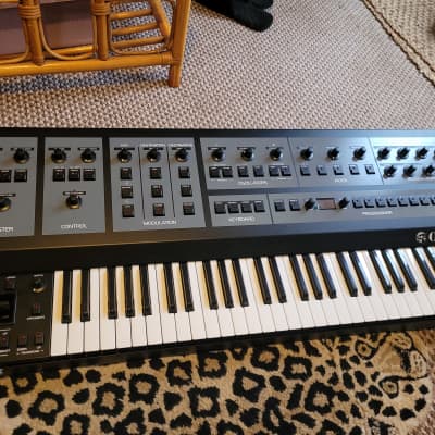 Oberheim OB-X8 61-Key 8-Voice Synthesizer - Black with Wood Sides