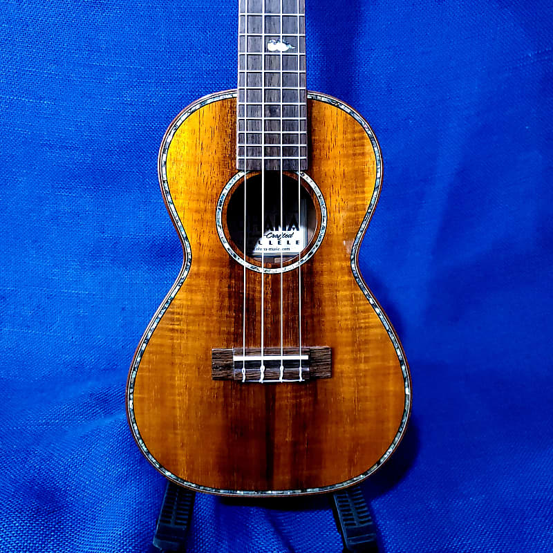 Ohana Concert CK-570G Select All Solid Koa Birds Abalone Inlay Ukulele –  Mim's Ukes