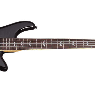Schecter Stiletto Extreme-5 Electric Bass See-Thru Black image 1