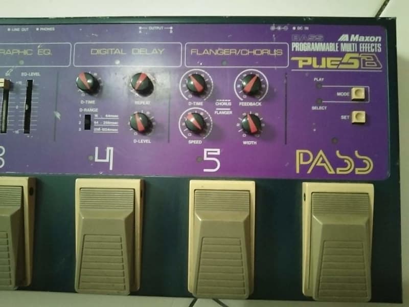 Maxon PUE5B Programmable Bass MultiEffects Reverb