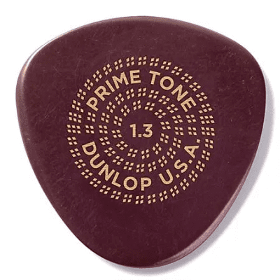 Dunlop 515P13 Primetone Semi-Round Smooth 1.3mm Guitar Picks (3-Pack)
