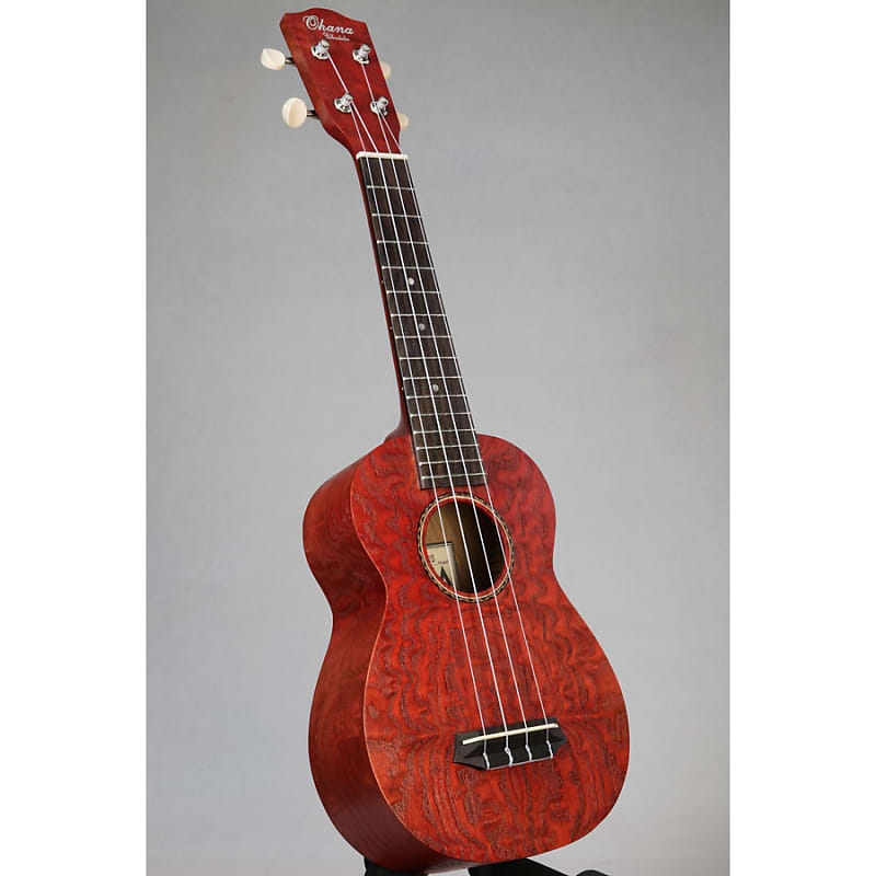 Ohana SK-15W Colored Soprano Ukulele SK-15RD Red | Reverb