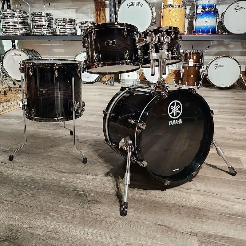 Vintage Ludwig Double Bass 8pc, Custom ordered ! Charcoal Shadow ! Drum Set  Kit