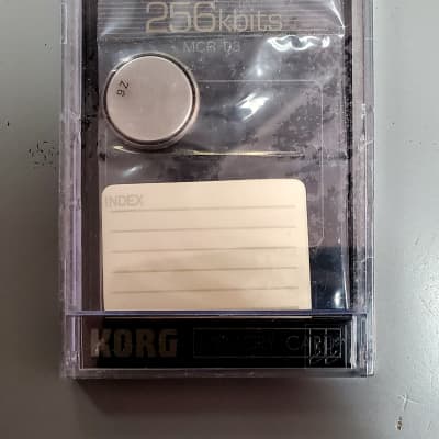 Korg MCR-03 256kbits RAM Memory Card battery included M1/M1r/Wavestation