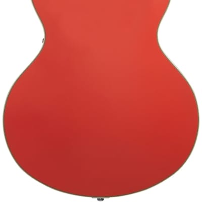 D'Angelico Premier DC Semi-Hollow Electric Guitar w/ Stairstep Tailpiece - Fiesta Red w/Gig Bag image 4