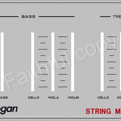 Logan String Melody II 1975 slider panel for sale