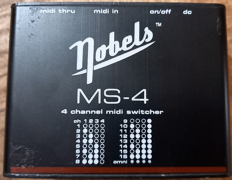 nobels MS-4 スイッチャー Nobels MS-4 MIDI Switcher | Reverb
