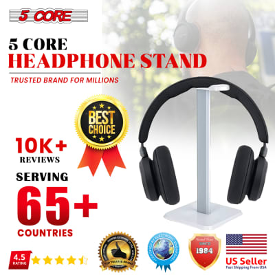 1pc Headphone Stand, Headset Holder, Gaming Headset Holder with Aluminum  Supporting Bar Flexible Headrest Anti-Slip Earphone Stand for All  Headphones