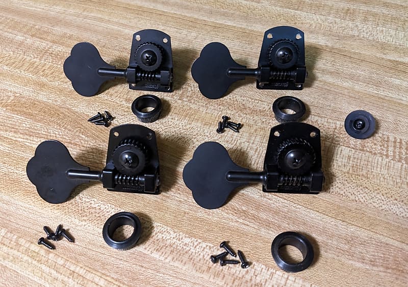 Hipshot HB7 Bass Side Tuning Machines (4) Black Reverb