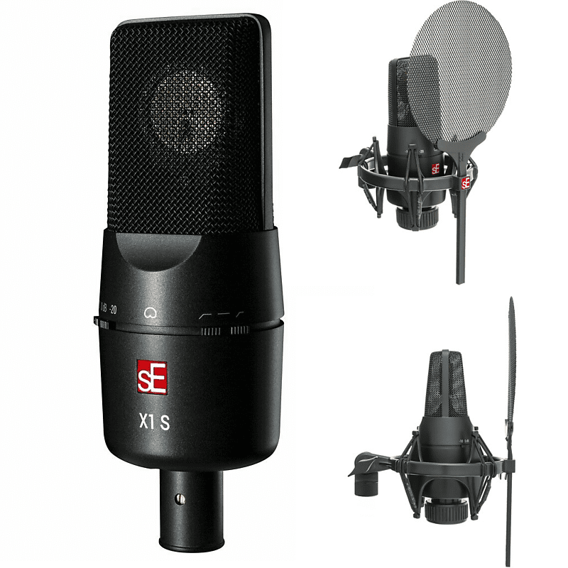 SE Electronics X1-S Series Large Condenser Microphone Vocal Recording Package image 1