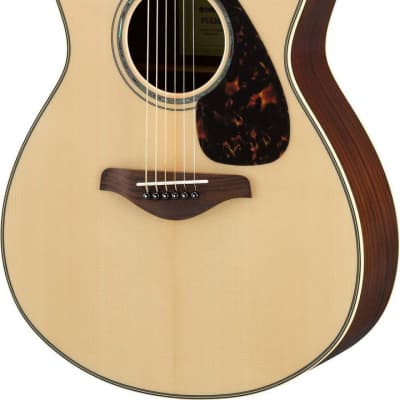 Yamaha FS830 Solid Spruce Top Concert Acoustic Guitar Natural image 1