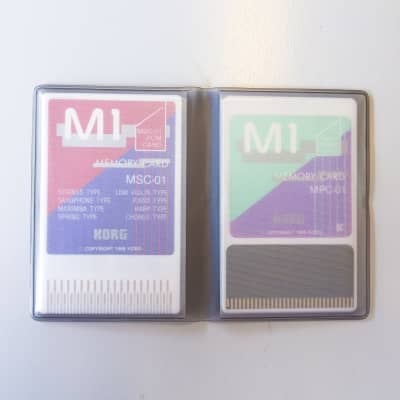 Korg M1 // MCS-1S // vintage ROM cards set PCM + data