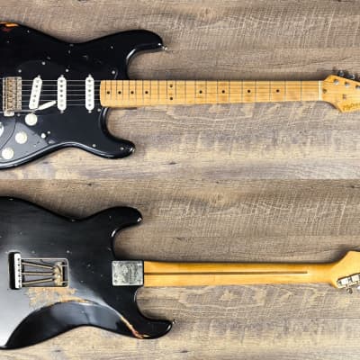 MyDream Partcaster Custom Built -Gilmour's Black Strat Spirit image 1